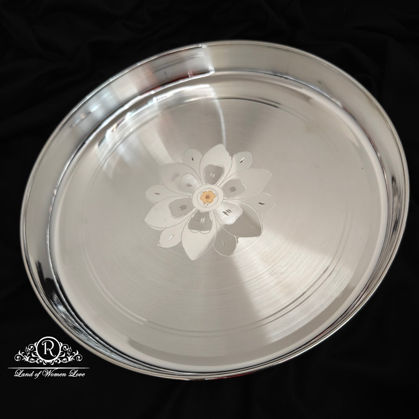 SILVER LUNCH PLATE -RCRSS087