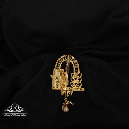 92.5 SILVER DIAMOND FINISHING PEACOCK PENDANT-RCM1454