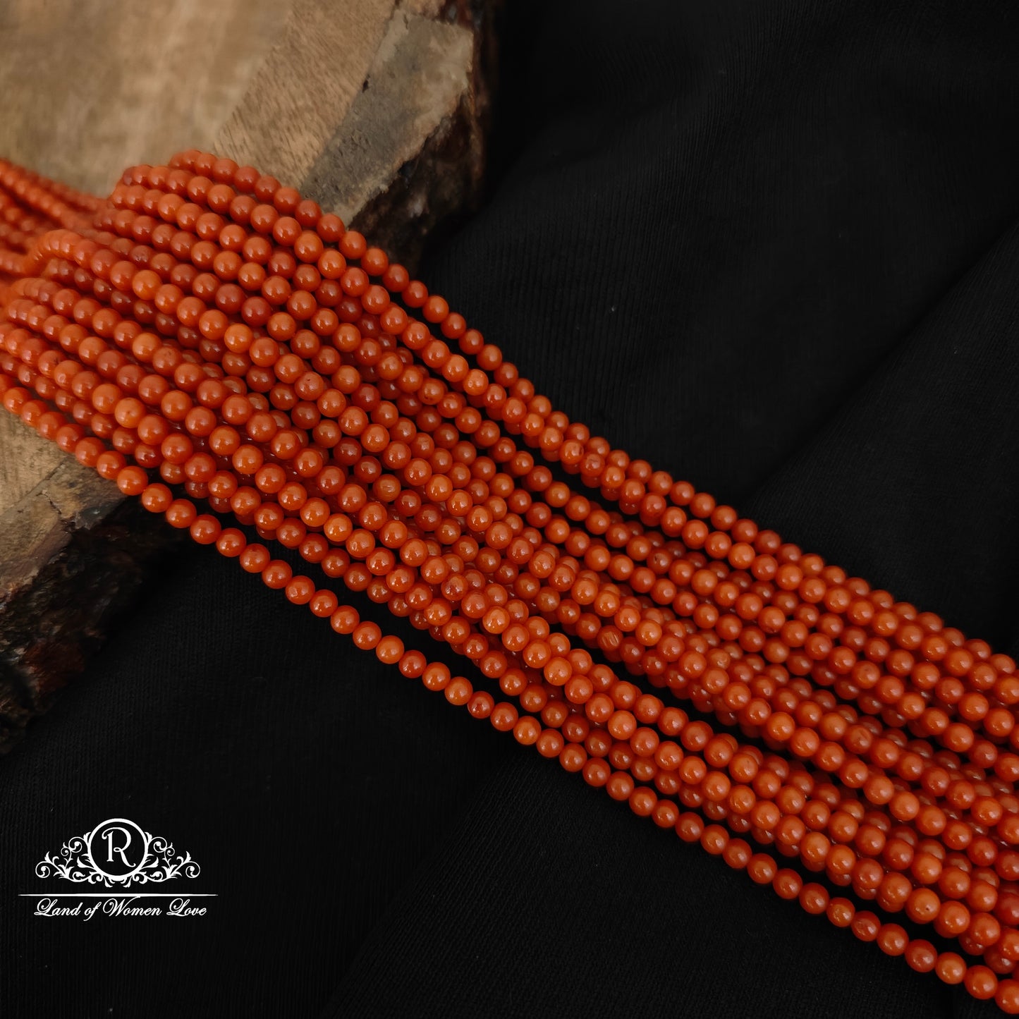 Coral Rice Beads 3mm size-RCJM295