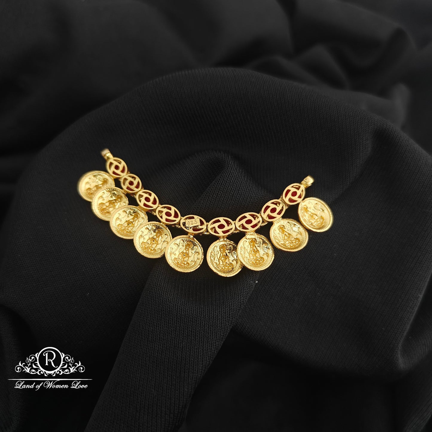 92.5 Silver with gold polish Mala locket -RCR224