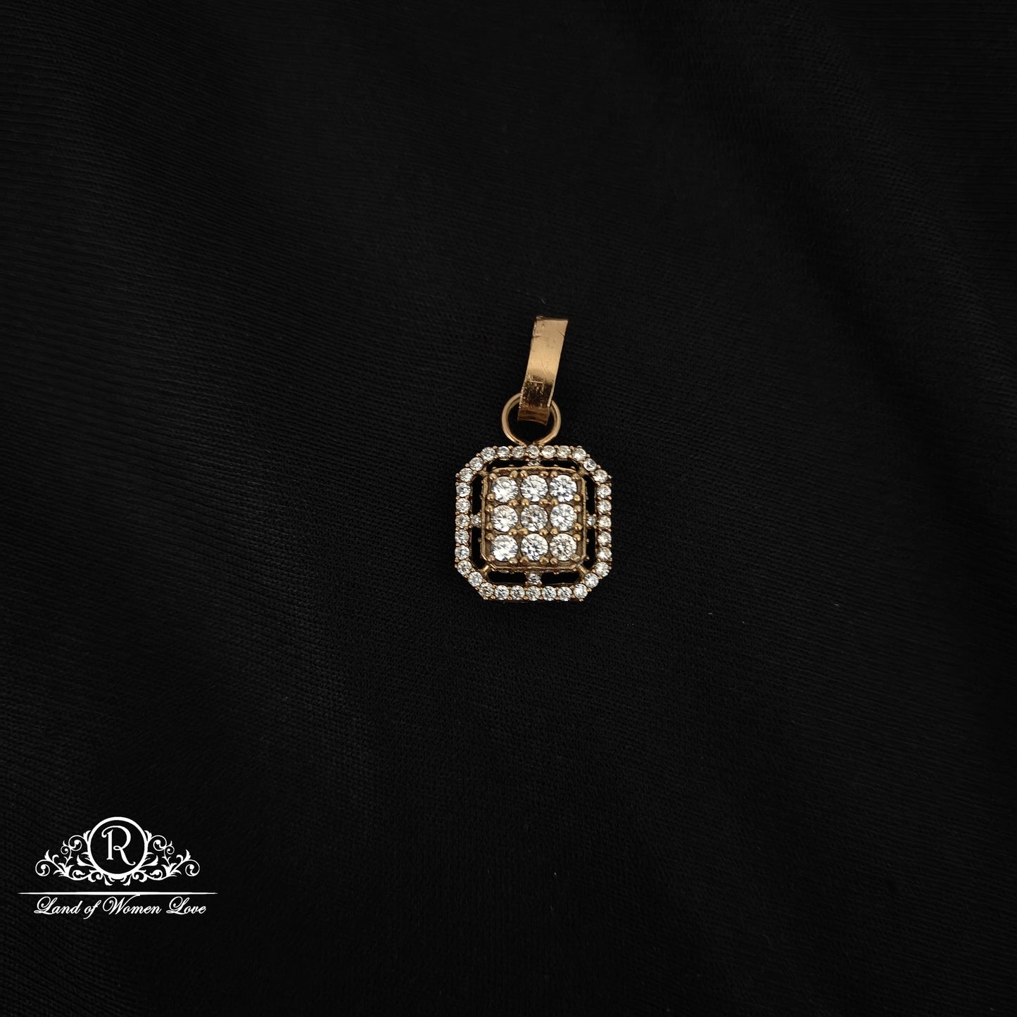 92.5 silver mossinate locket -RCM765