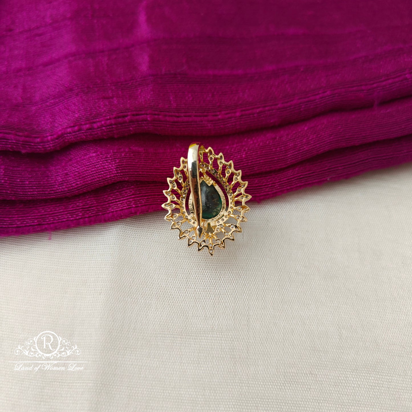 92.5 SILVER Diamond Finishing Pendant-RCSB008
