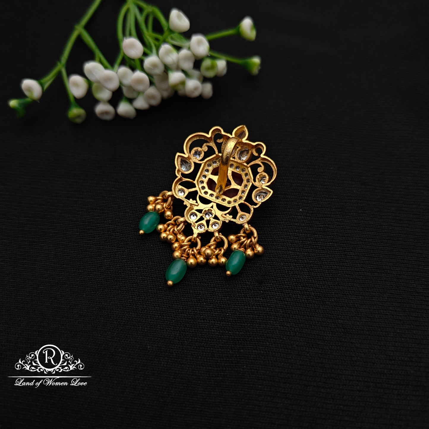 92.5 Silver Stone Pendant-RCCP483
