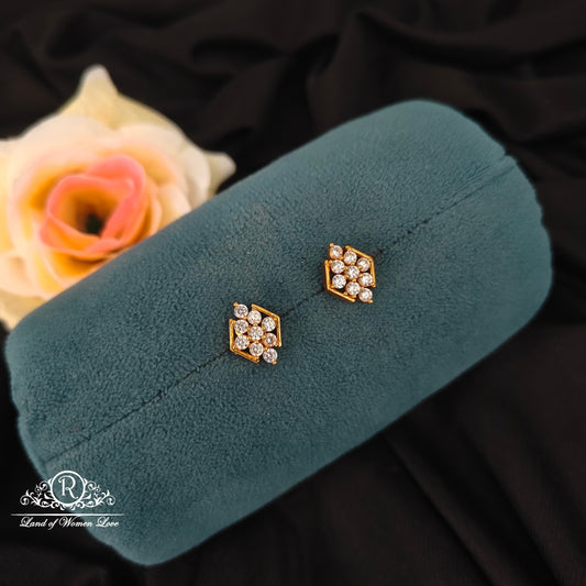 92.5 Silver White locket with earrings set-RCJR1100RCJR1101