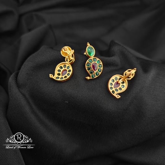 92.5 Silver Mango design pendent with earrings-RCR250