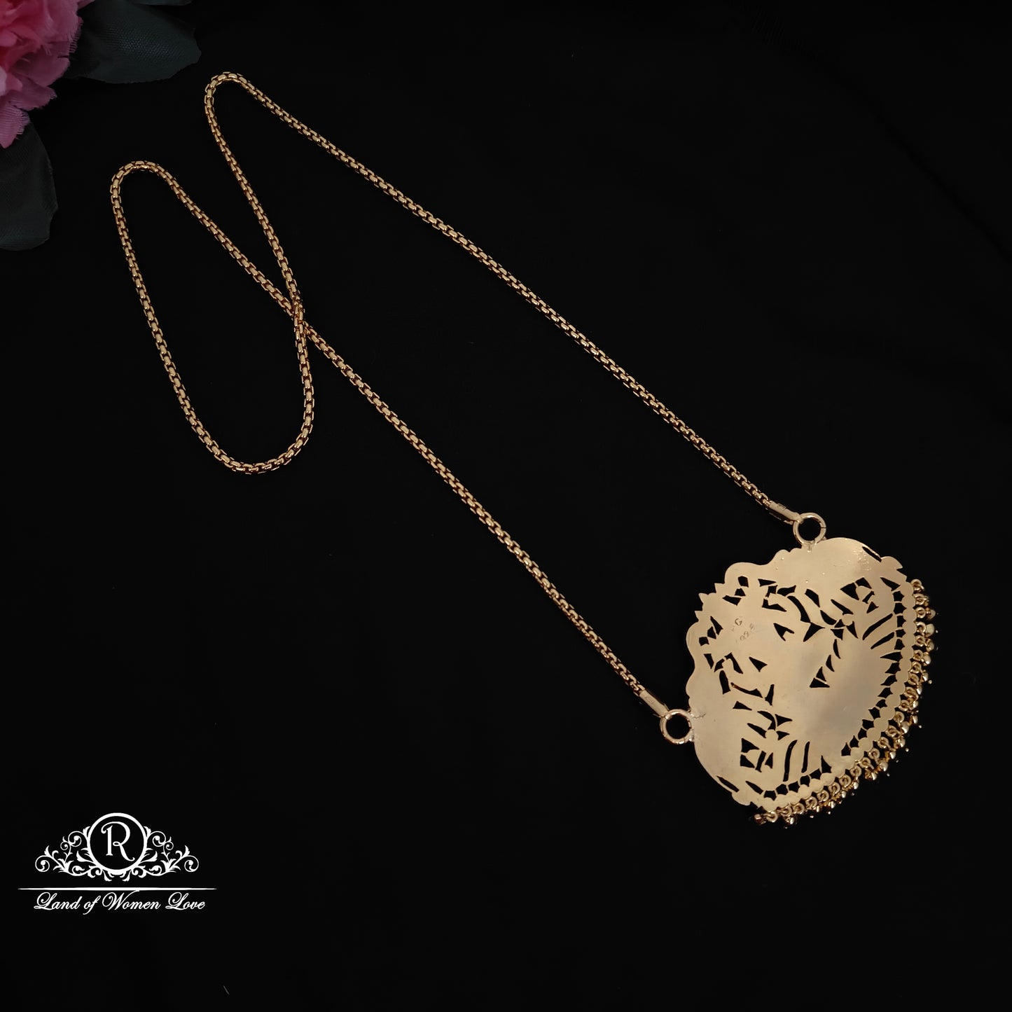 92.5 SILVER CHAIN WITH LAKSHMI DEVI LOCKET -RCK302