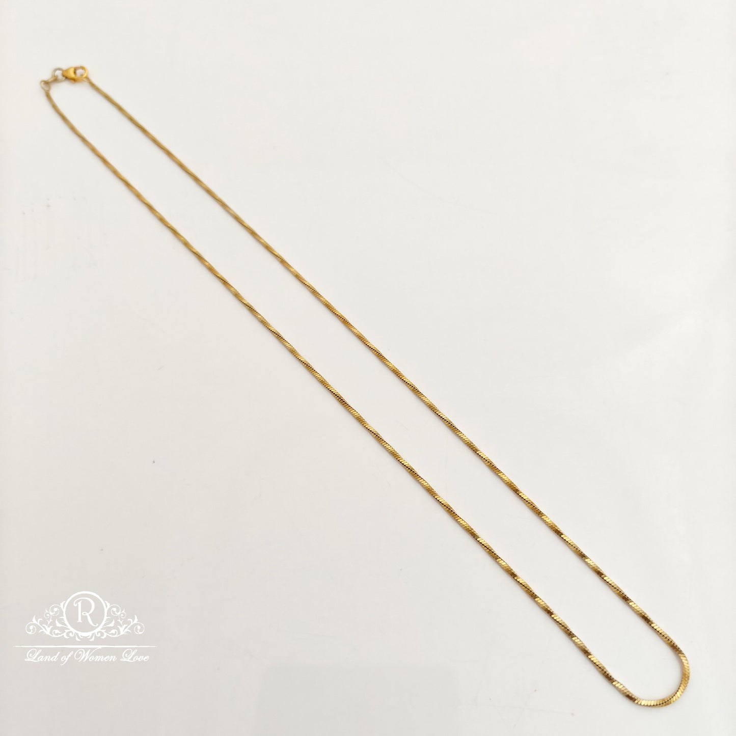92.5 Silver with gold polish chain-RCH1296