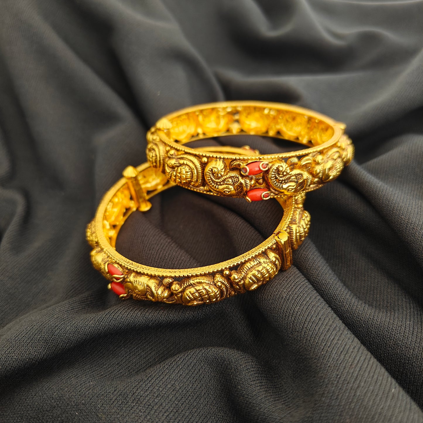 92.5 silver Nakshi Bangles -RCV373