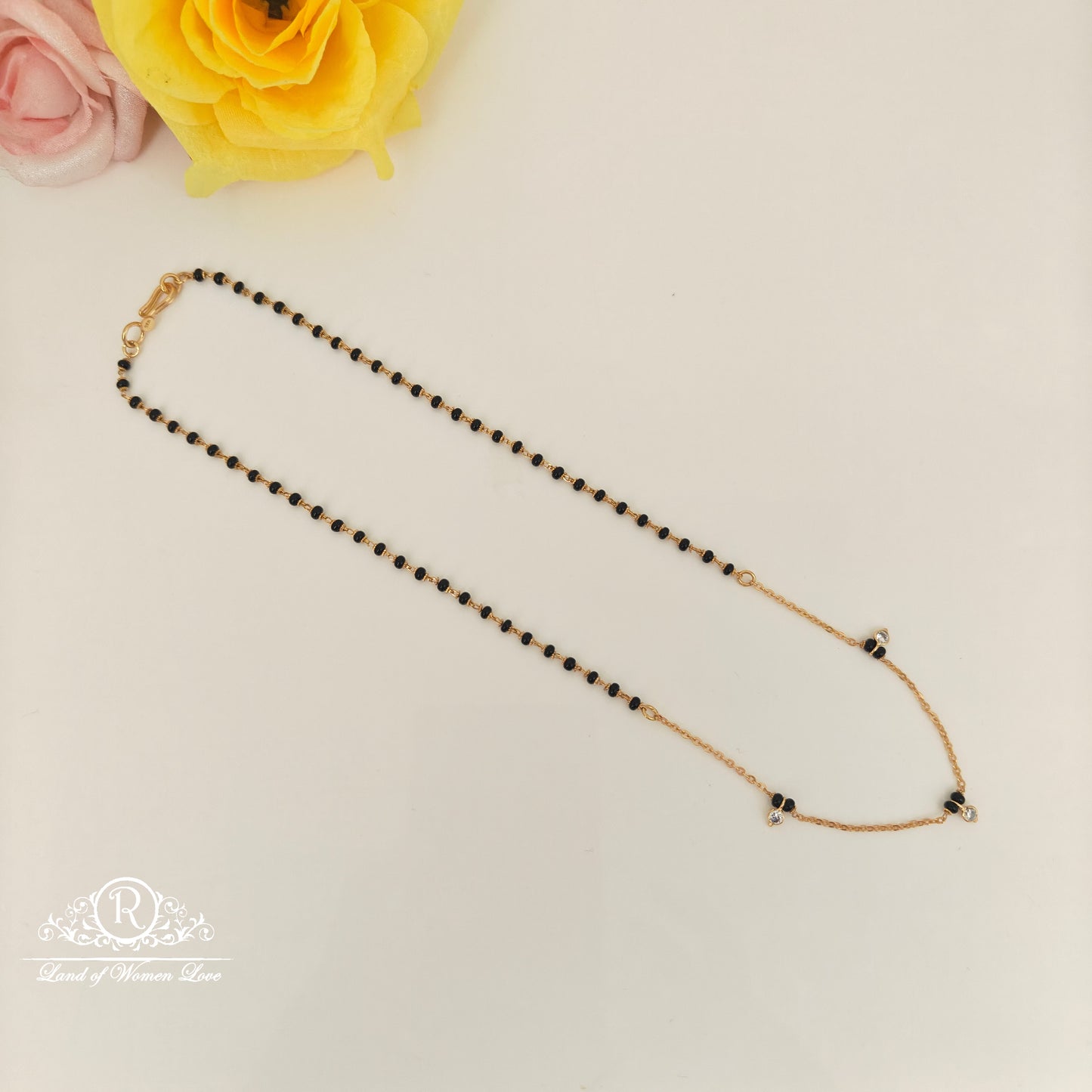 92.5 SILVER BLACK BEADS -RCH142