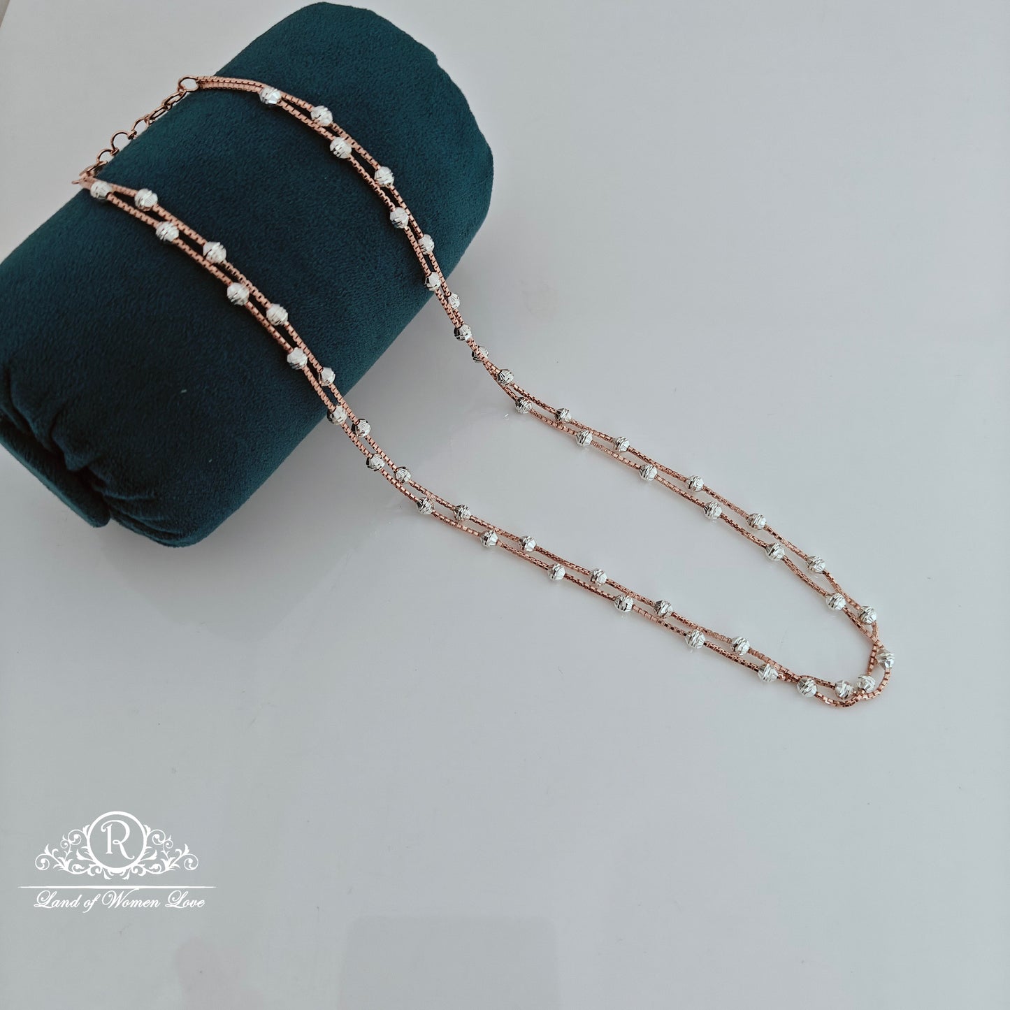 92.5 silver 2 tone italian chain-RCMC002