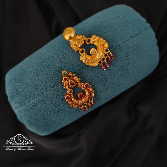 92.5 SILVER CHANDBALI EARRINGS-RCJR1056