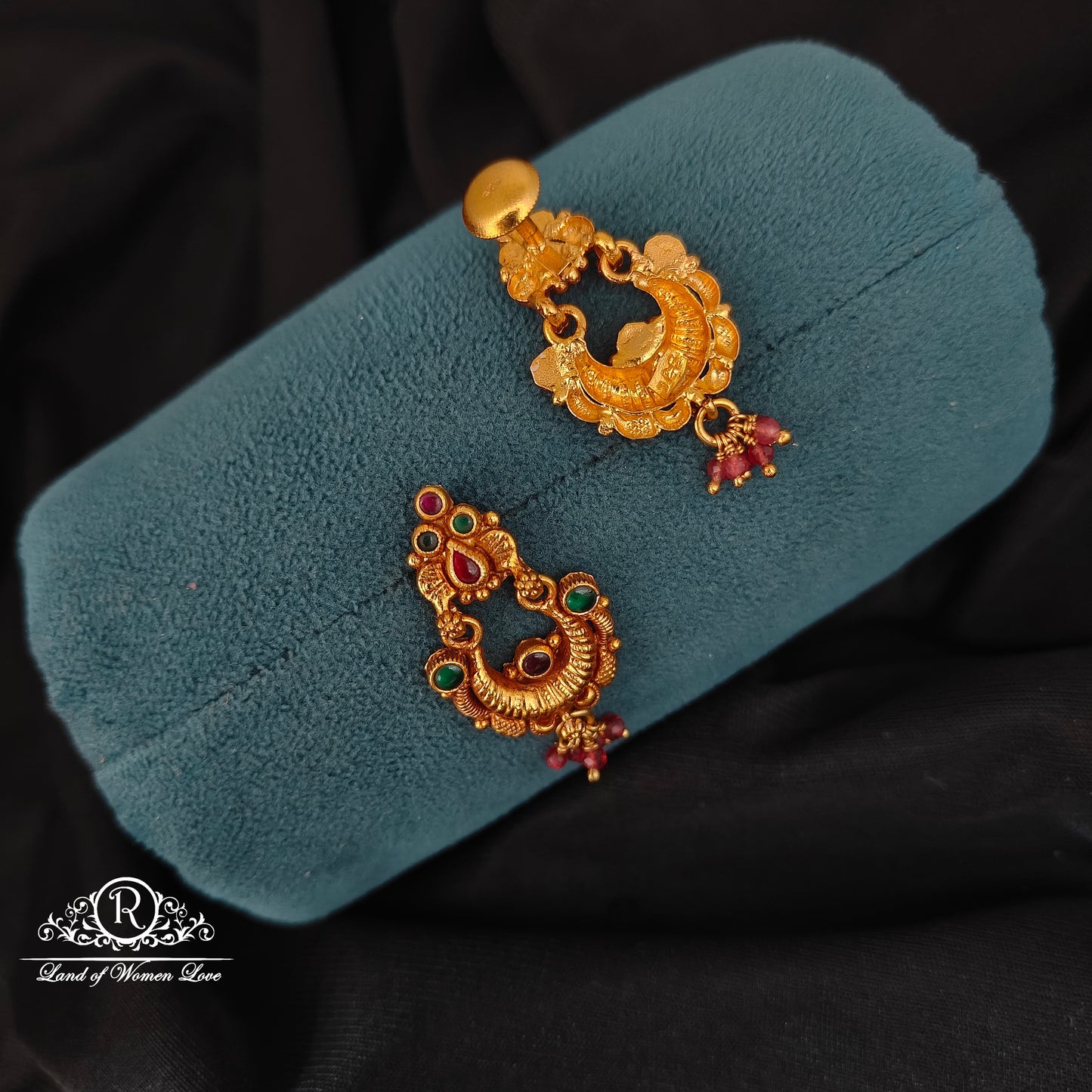 92.5 SILVER CHANDBALI EARRINGS-RCJR1036