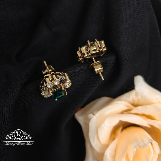 92.5 Silver Mossinate Earrings -RCMJ277