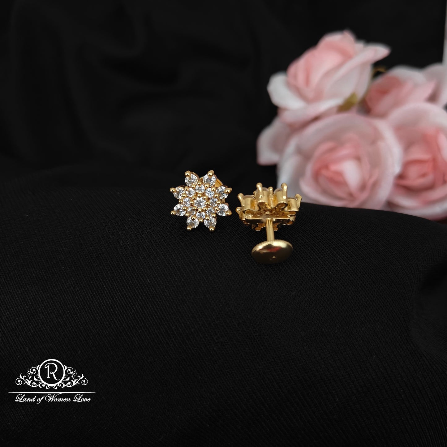 92.5 Silver earrings -RCH1175