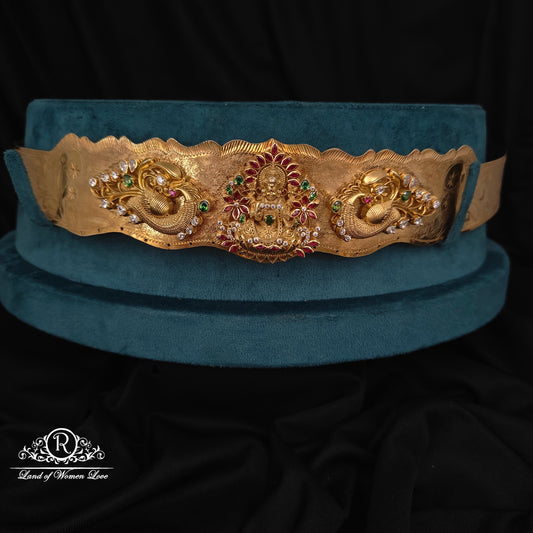 92.5 Silver Lakshmi Devi hipbelt -RCH1110