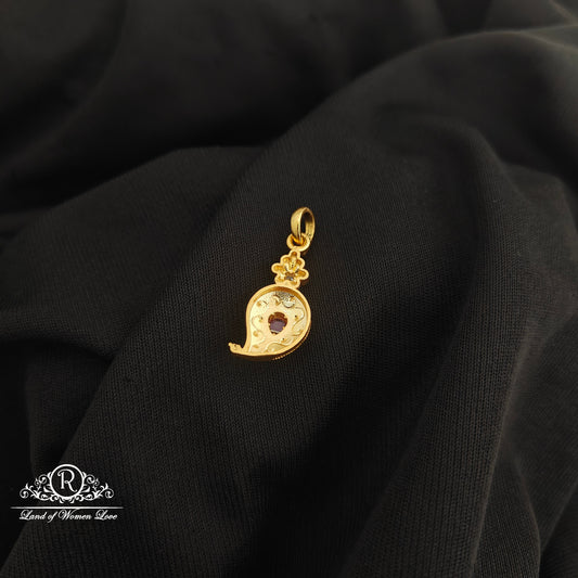 92.5 Silver with gold polish locket-RCR230