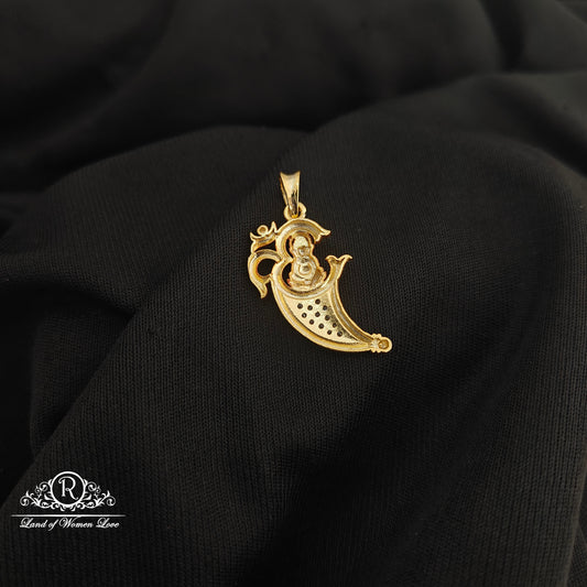 92.5 Silver with gold polish locket-RCR231