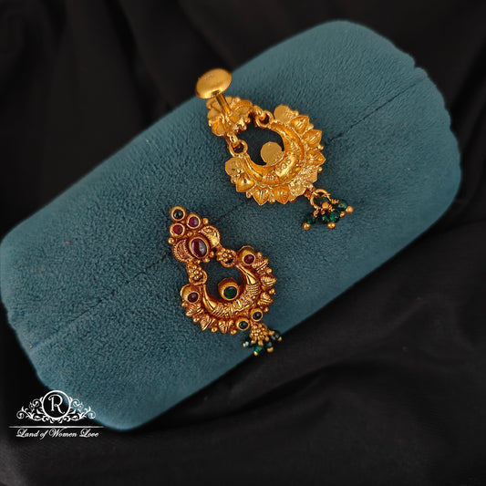 92.5 SILVER CHANDBALI EARRINGS-RCJR1044