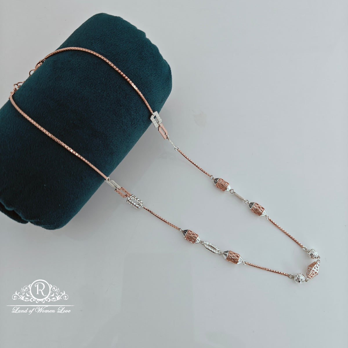 92.5 silver 2 tone italian chain-RCMC004
