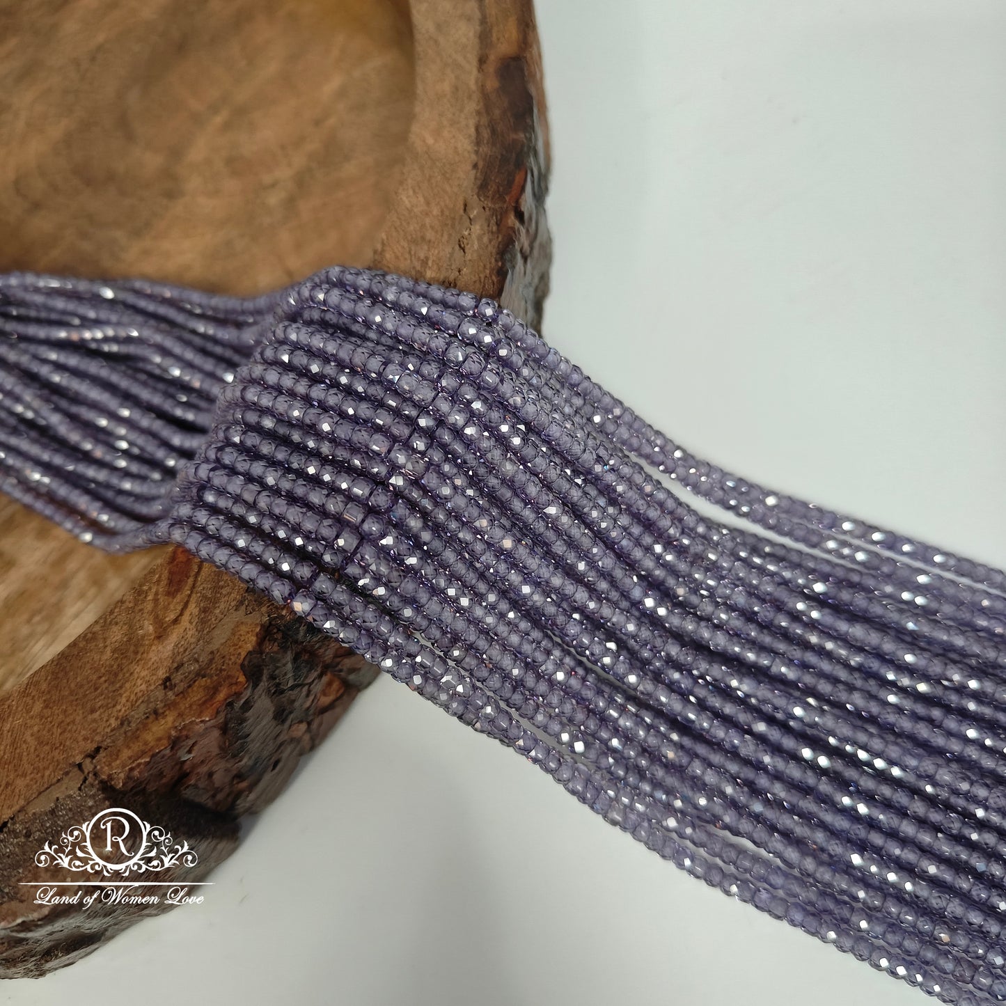 Purple cz beads-RCMR31-1