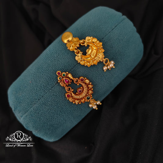 92.5 SILVER CHANDBALI EARRINGS-RCJR1050