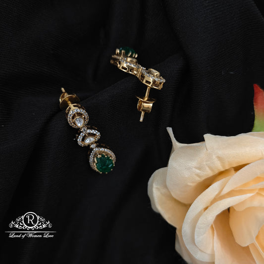 92.5 Silver Mossinate Earrings -RCMJ269