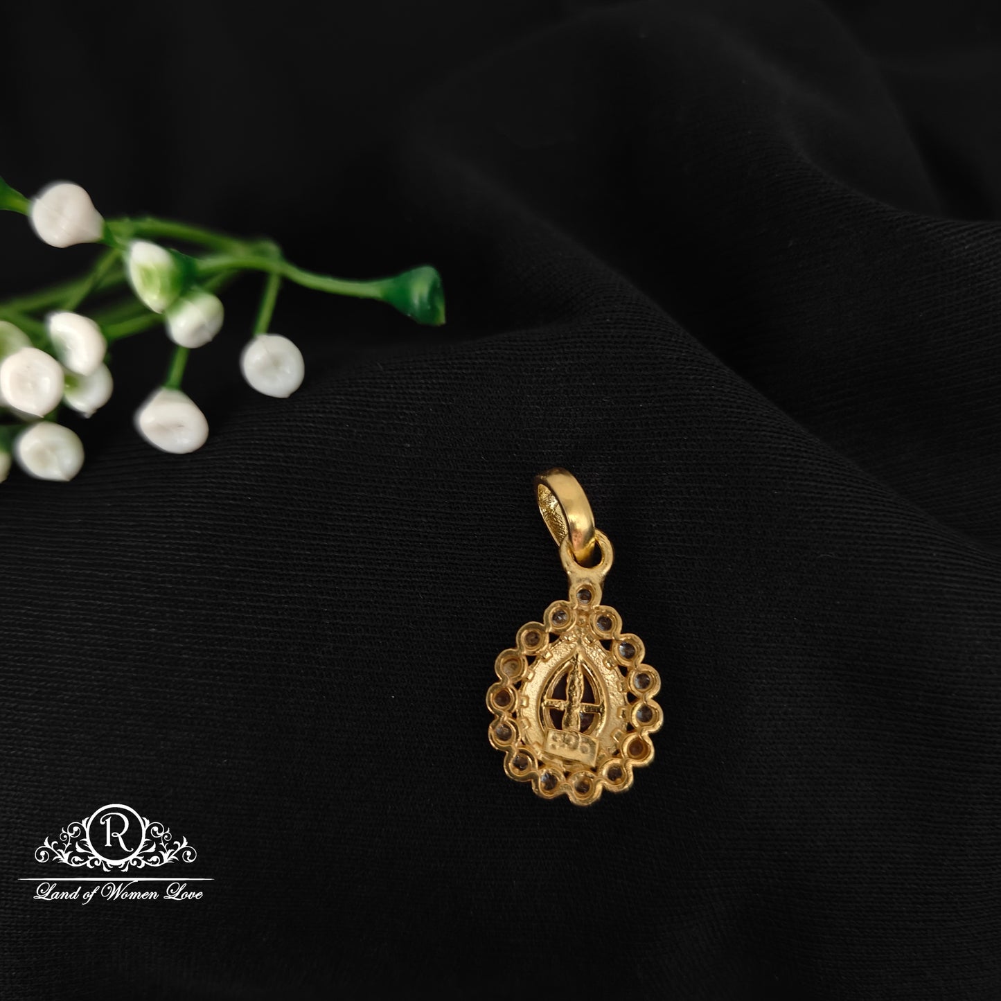 92.5 SILVER GOLD POLISH PENDANT-RCH1076