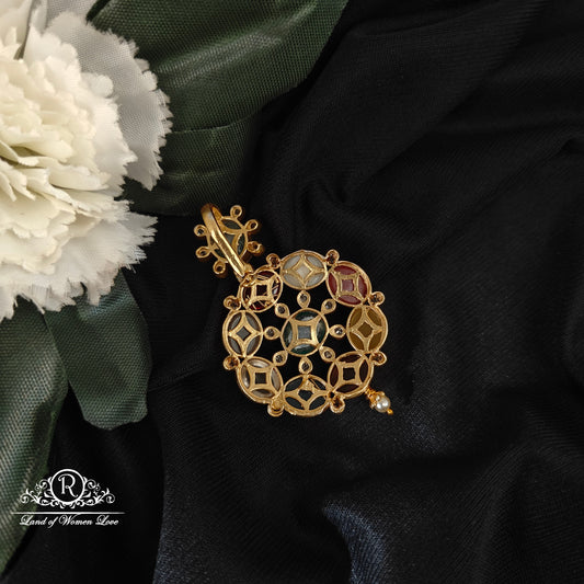 92.5-SILVER NAVARATNA PENDANT -RCM1531