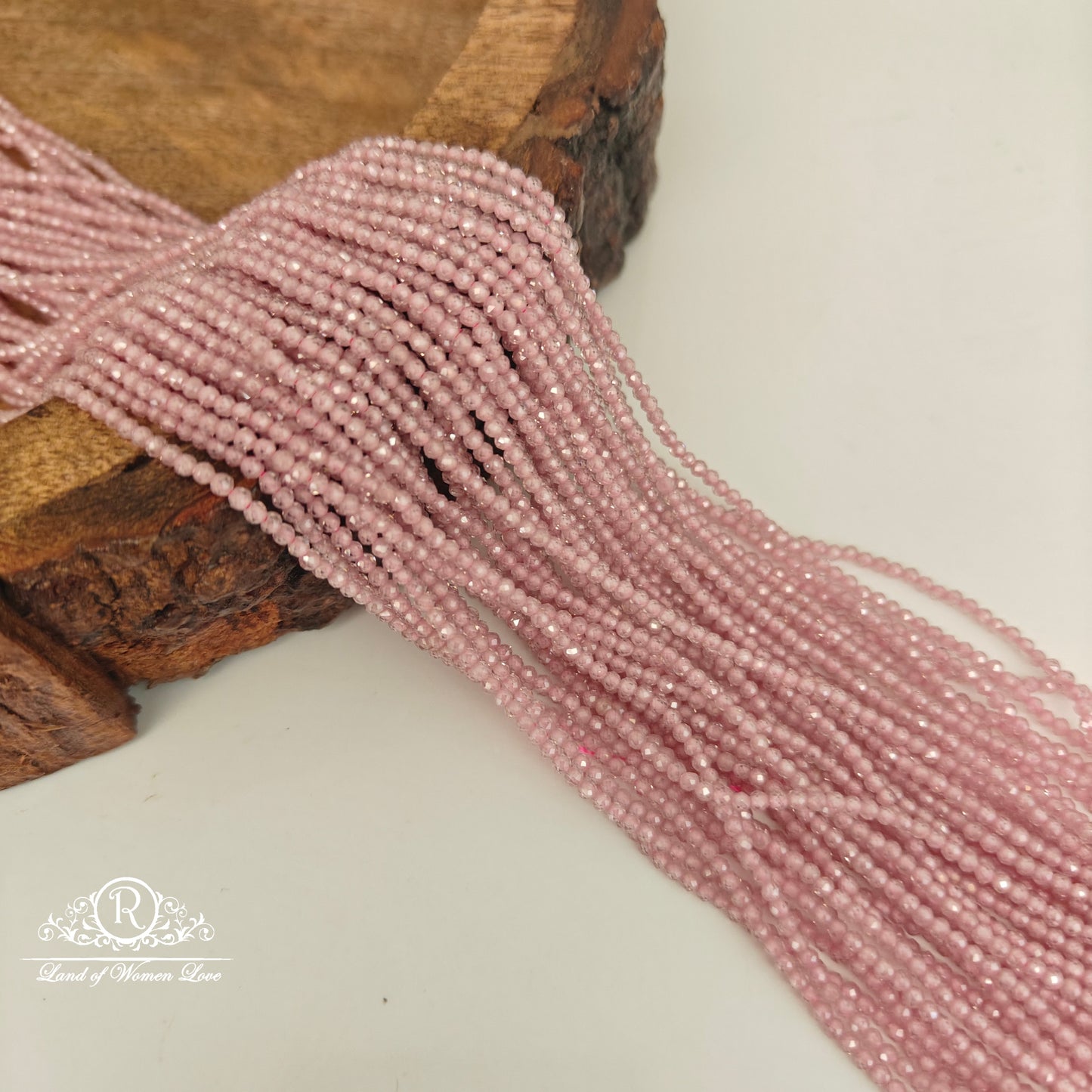 BABY PINK CZ BEADS- BEADS-RCJM182