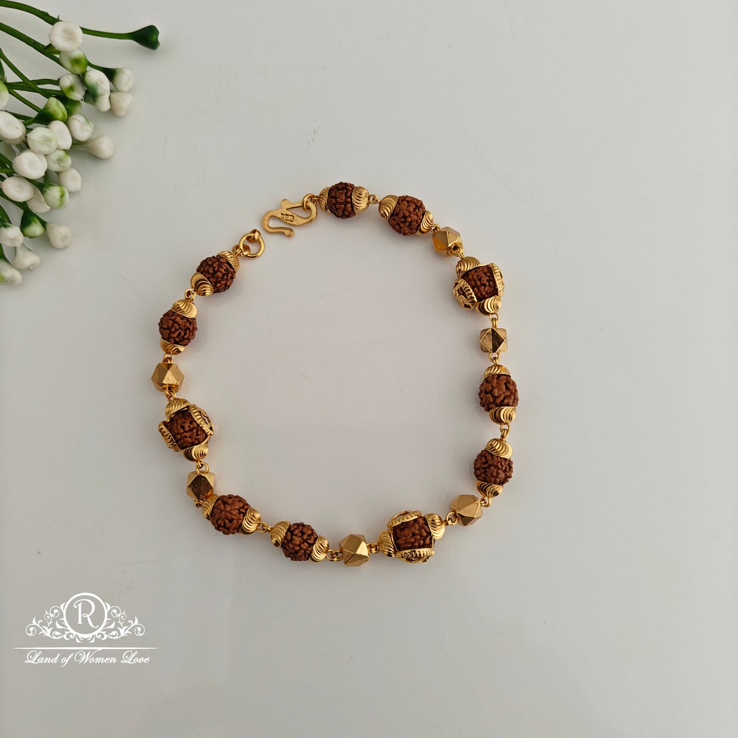 92.5 Silver Rudraksha Bracelet-RCR101