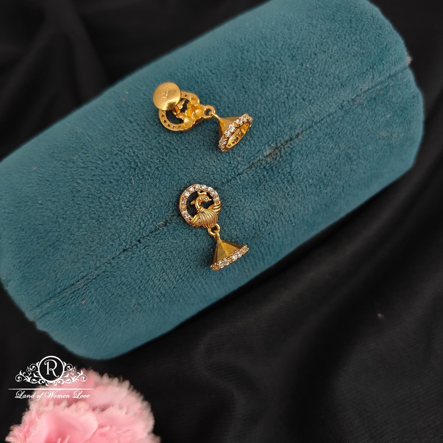 92.5 silver kids small size jumka-RCJR1033