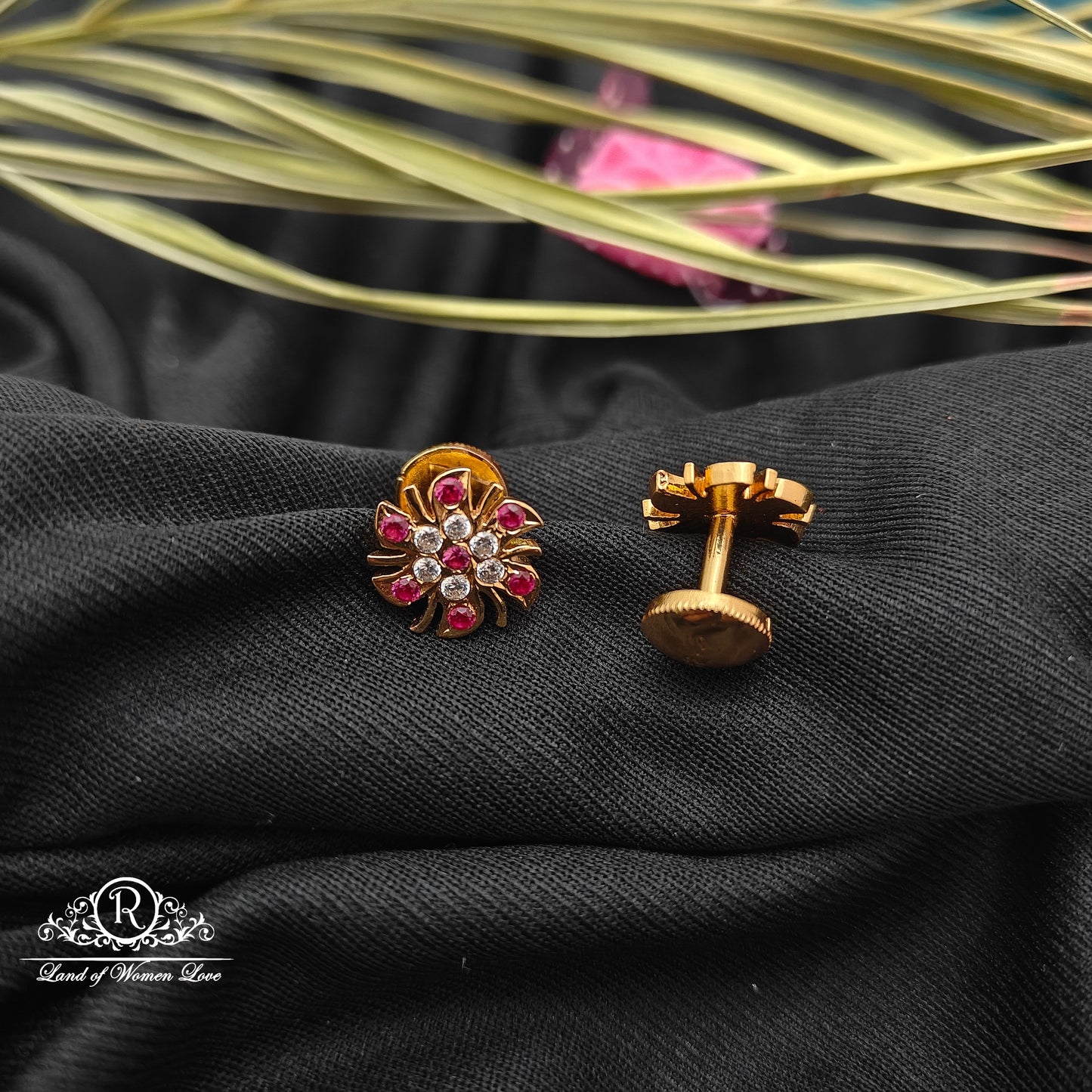 92.5 Silver Earrings -RCK305