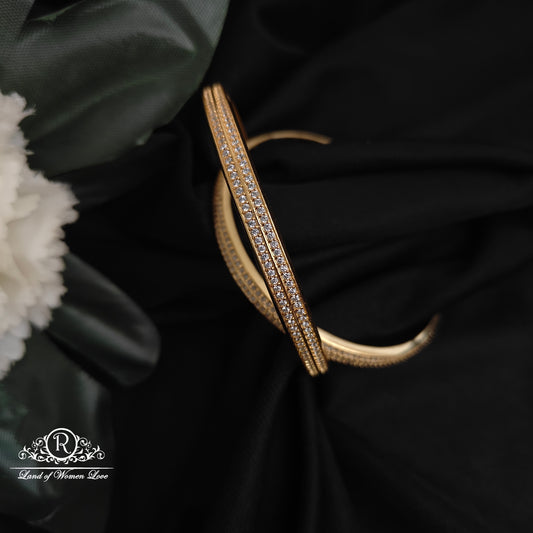 92.5 silver white stone bangles-RCP174