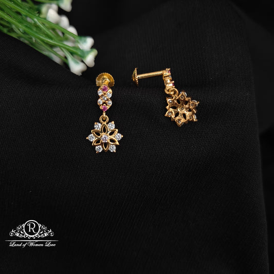 92.5 SILVER STONE EARRINGS-RCHD085