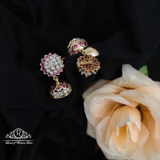 92.5 Silver Hand Made Jumkas-RCK317