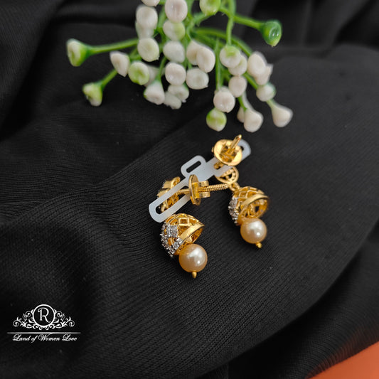 92.5 SILVER Diamond Finishing Earrings-RCCP112-1