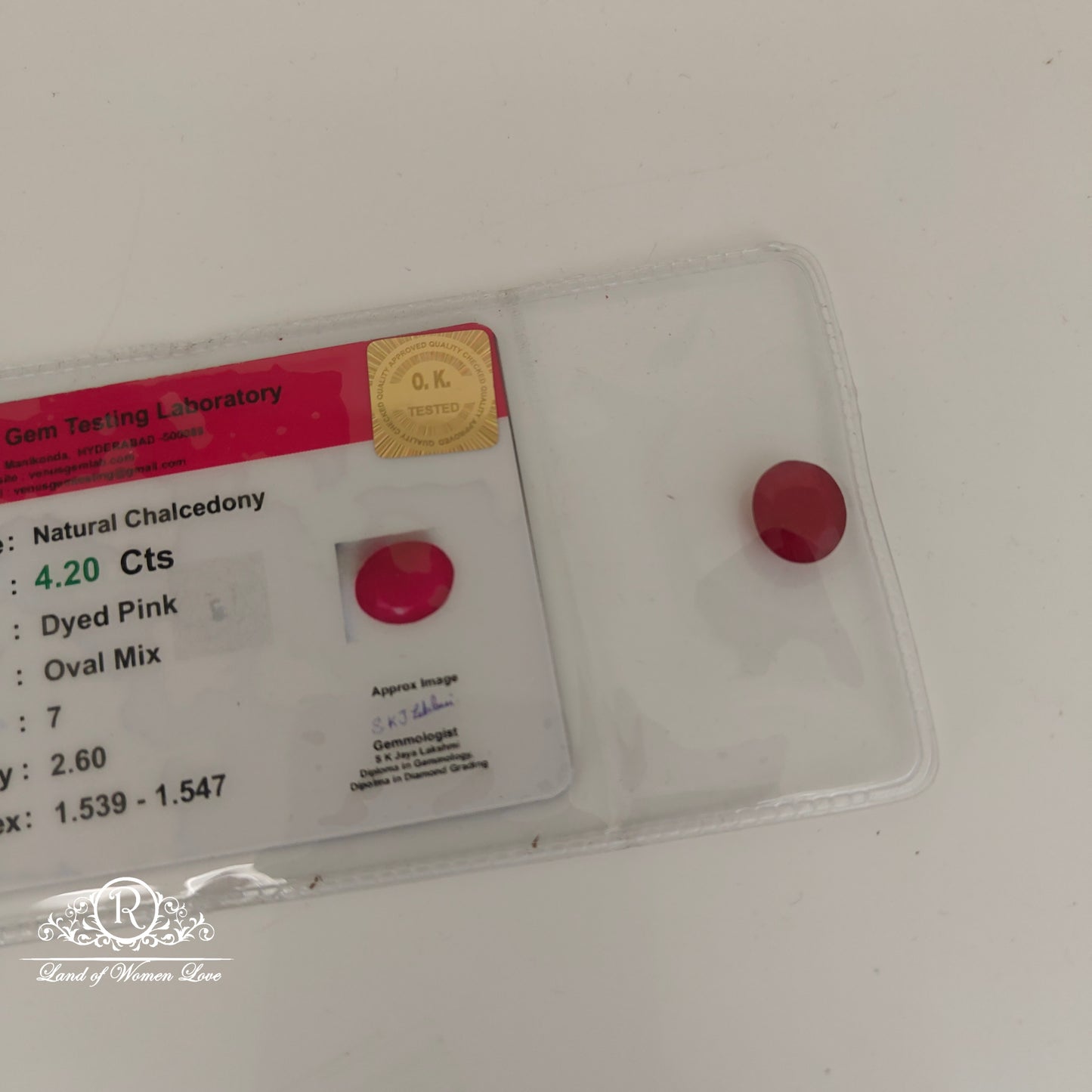 Natural chalcedony -RCJM356