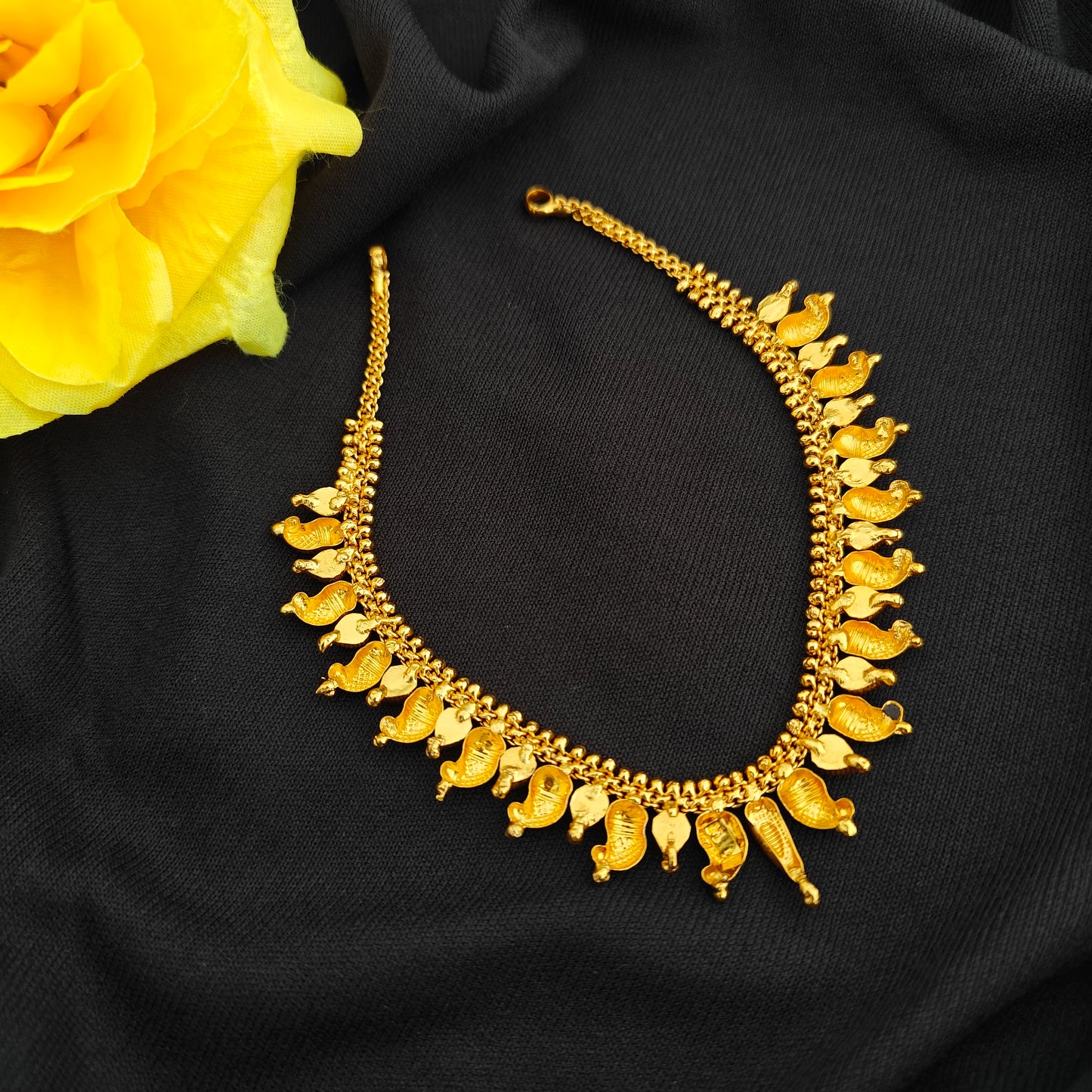 92.5 Silver Mango Necklace design-RCV345