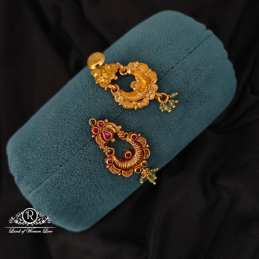 92.5 SILVER CHANDBALI EARRINGS-RCJR1052