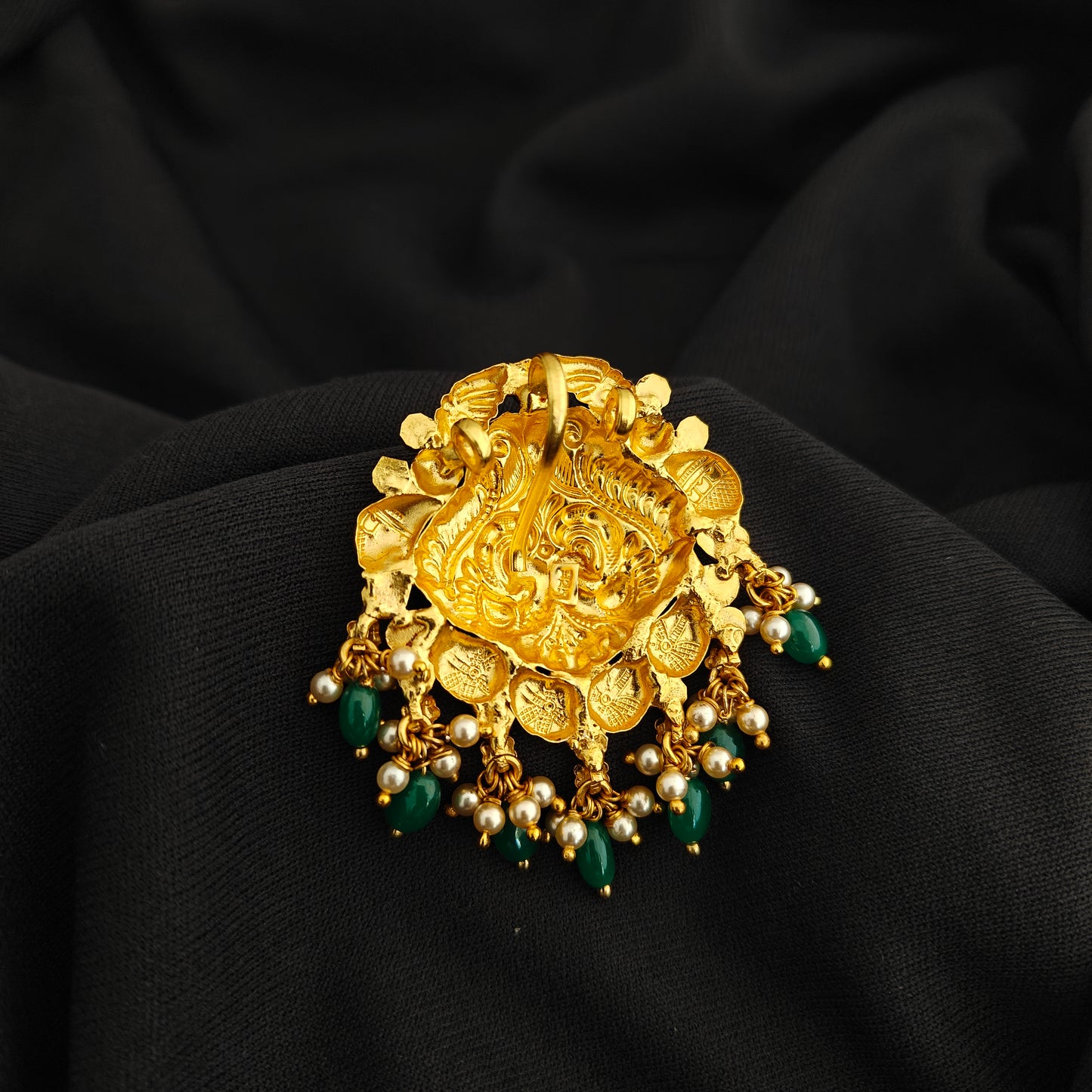 92.5 Silver With Gold Polish Peacock Desgin pendant -RCV358
