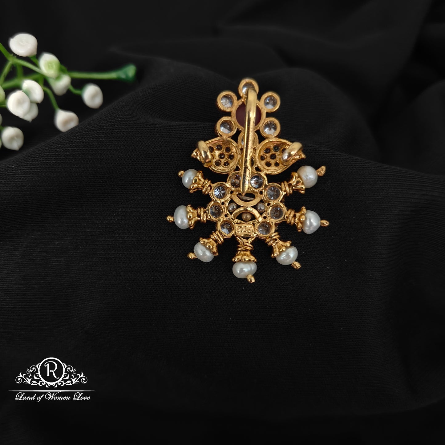 92.5 SILVER GOLD POLISH PENDANT-RCH1073