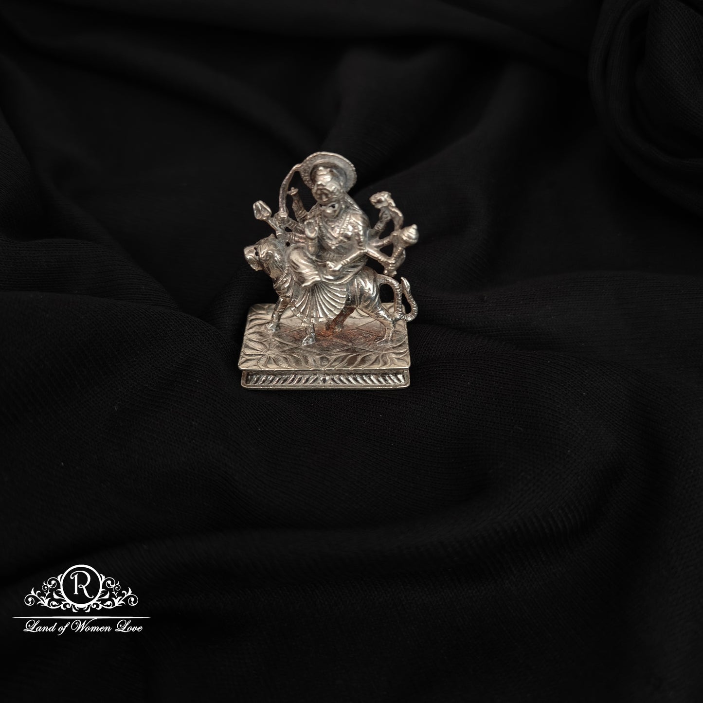 SILVER DURGA DEVI IDOL-RCRS094