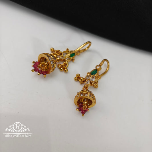 92.5 Silver Hook Model earrings-RCCP498