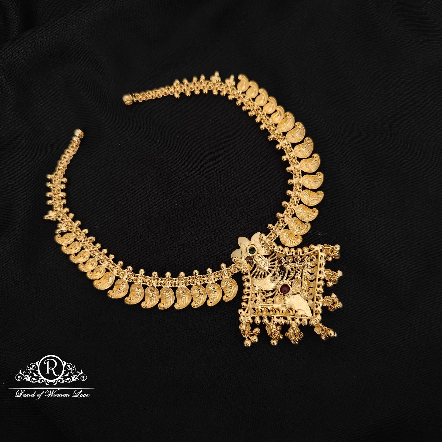 92.5 silver necklace with mango design -RCBH015