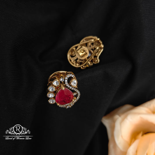 92.5 Silver Mossinate Earrings -RCMJ276