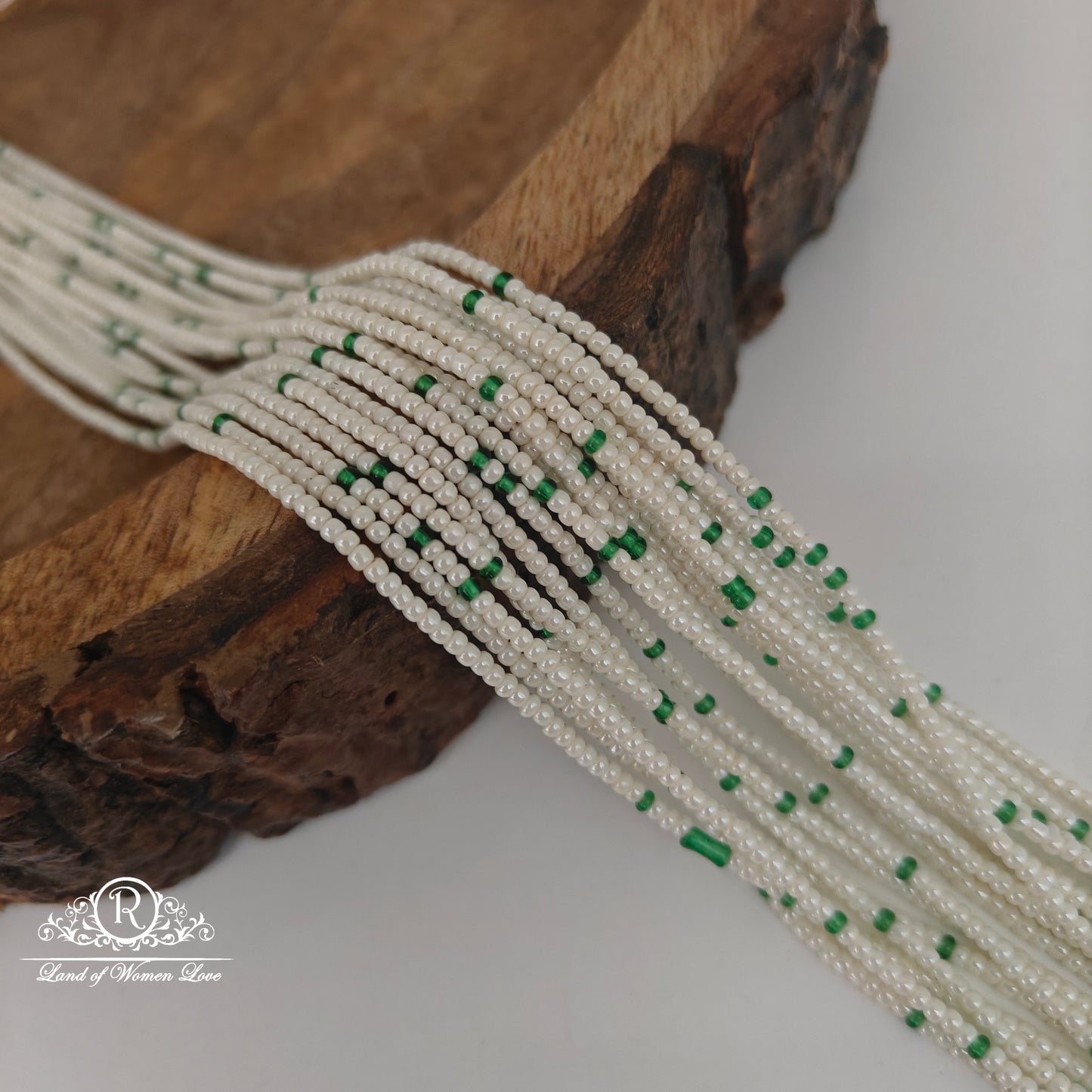 GREEN COLOUR POT PEARLS-RCJM034