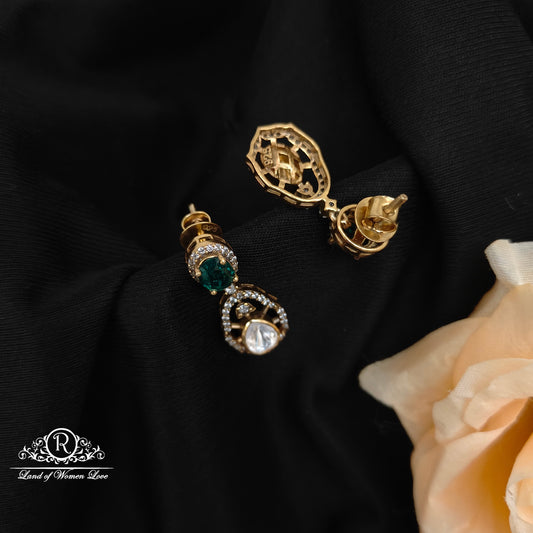 92.5 Silver Mossinate Earrings -RCMJ271