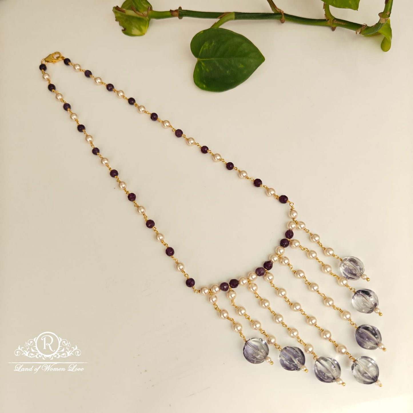 92.5 silver beads mala -RCH966