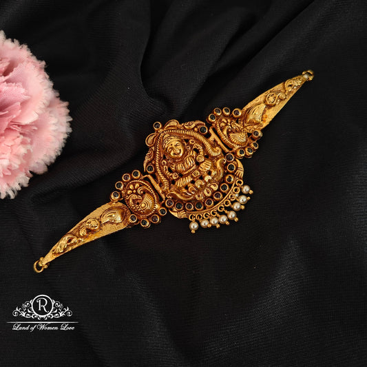 92.5 silver lakshmi devi chocker set-RCJR1028