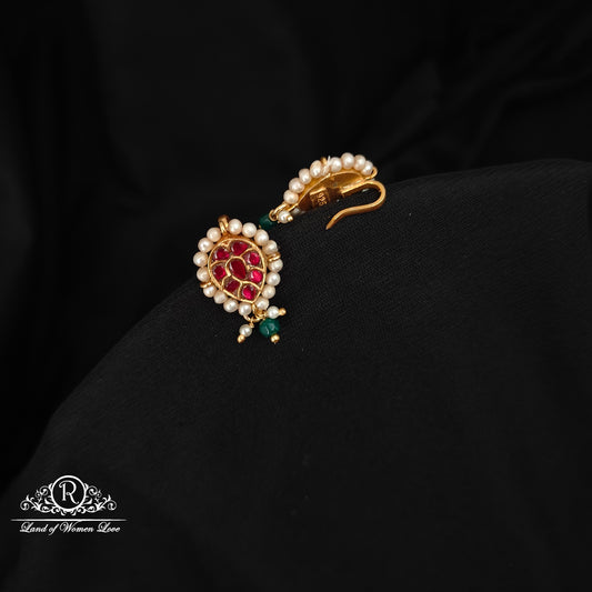 92.5 silver kundan earrings-RCNP003